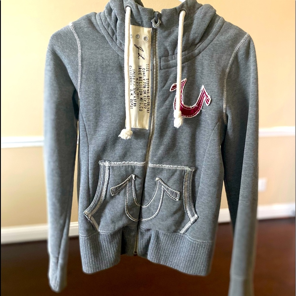 True Religion zip up hoodie